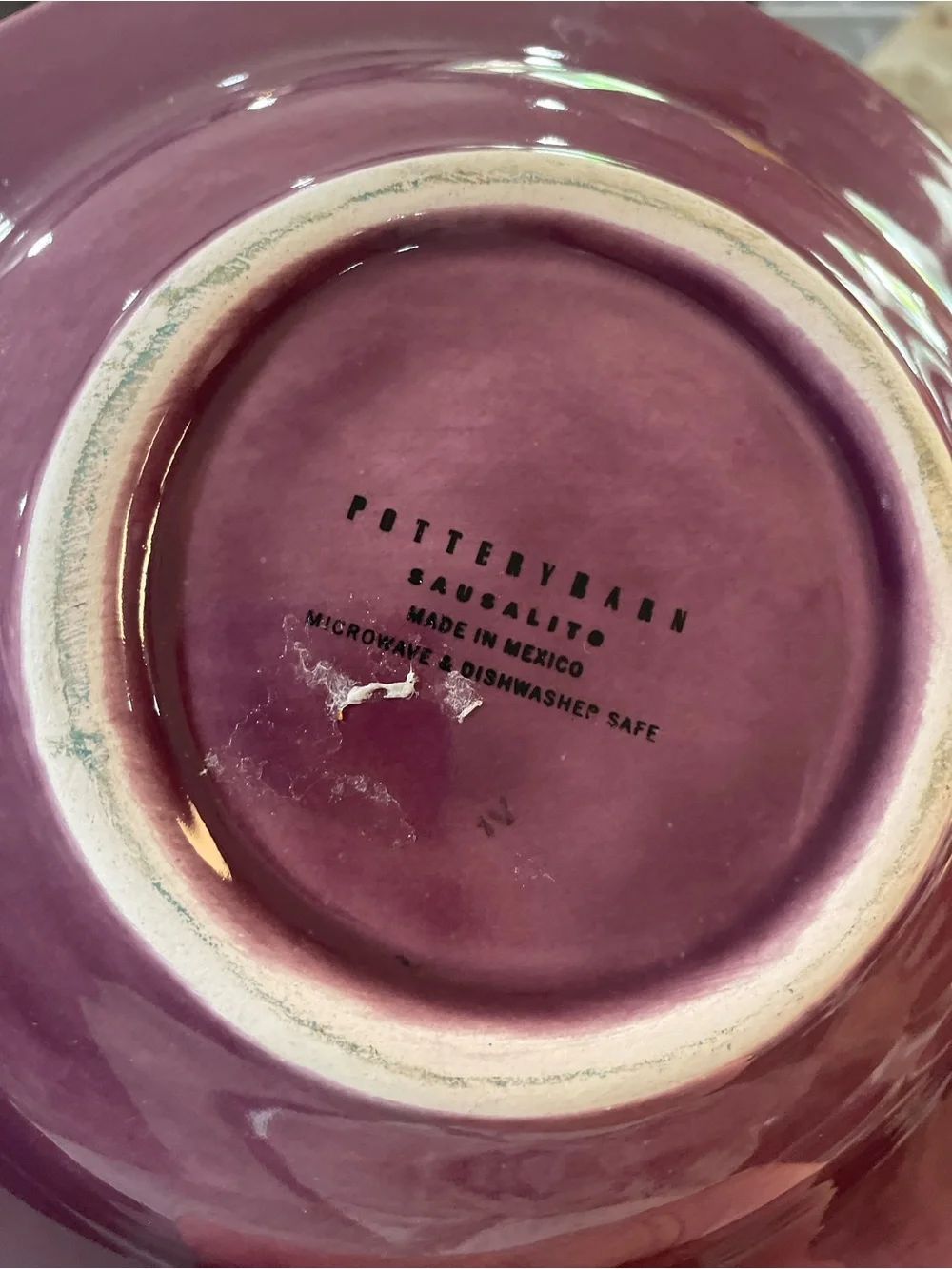 Pottery Barn Sausalito collection in plum and green.